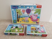 PUZZLE Świnka Pepa - zestaw 3 sztuk