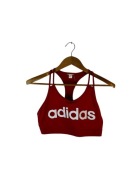 Koszulka top Adidas czerwona z logiem S