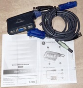 2 portowy przełącznik KVM USB VGA Audio - ATEN CS62US 