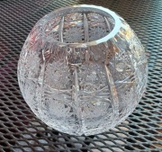 Wazon krysztalowy kula czasy PRL lata ca.1960 rok