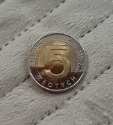 Moneta 5 zł z 2025 roku obiegowa 5zl złoty 2025r rok obiegowe dobry stan