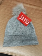 Czapka z pomponem damska zimowa 