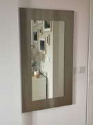 LOFT duże lustro ścienne stal INOX