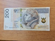 Banknot obiegowy 200zl Seria DB2837777
