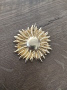 Rzadki zabytkowy wisiorek w kształcie słońca Projektant Helena Rubinstein