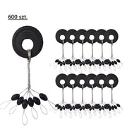 Stopery wędkarskie komplet 600 szt. od 0,15 do 0,30 mm.