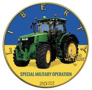 1 $ USA 2022 OZ - Ukraina 