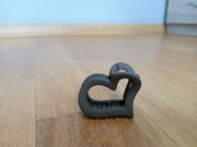 Klips do włosów w kształcie serca żabka