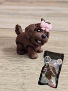 Breloczek Goldendoodle z kokardką 3D - Brelok Druk3d fidget Keychain
