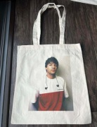 Torba bawełniana torebka tote bag cotton bawełna beżowa louis tomlinson 