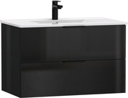 Szafka z umywalką WYSOKA JAKOŚĆ CZARNY POŁYSK polecam 80X45CM NOWA