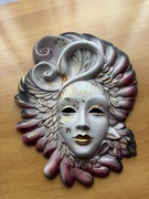 Vintage porcelanowa maska wenecka