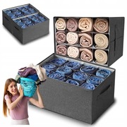 2szt. Składane organizery do szuflad 12 komór pudełka do szafy na ubrania