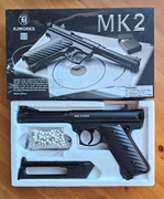 Pistolet ASG GNB KJ Works Ruger MK2, 450 FPS