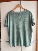 36 S 38 M Marc O'Polo lniana bluzka zielona oversize luźny fason