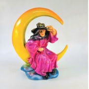 CZarownica na księżycu duża dekoracja , ozdoba 