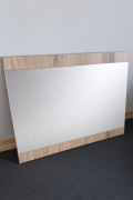 Duże lustro 90x75 w ramie z płyty Dąb Viking