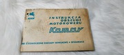 iNSTRUKCJA OBSŁUGI MOTOROWERU KOMAR tzw, sztywniak  - ORYGINAŁ