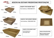 Kosze prezentowe podkładki pudełka