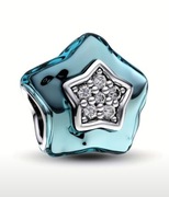 Charm do bransoletki modułowej posrebrzany gwiazdka gwiazda charms