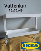 IKEA VATTENKAR Półka na biurko, biały, 49x15 cm