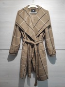 Płaszcz Mohito S 36 krój szlafrokowy brązowy stan idealny