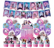 Ozdoby urodzinowe - na tort, girlanda, balony HUNTRIX Łowczynie Demonów