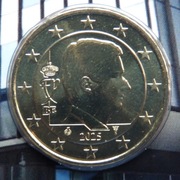 BELGIA 2025 50 CENTÓW UNC !!!!!!!!!!