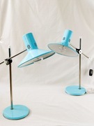 Lampka biurkowa nocna ZAOS ST-8 PRL Po Renowacji Baby blue