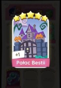 Monopoly GO Zestaw Set 22 Naklejka Karta 5* Pałac Bestii