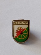 Herb gmina Subkowy przypinka pin odznaka wpinka