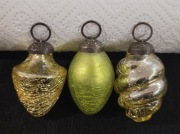 Bombki choinkowe grube szkło retro ozdoby vintage prl