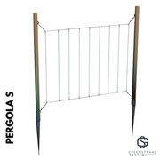 Pergola S z linami stalowymi 240x300