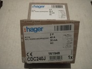 Wyłącznik różnicowo prądowy Hager CDC 240J 30mA 2P