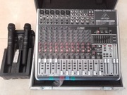 BEHRINGER XENYX QX 1832 USB, CASE, 2 MIKROFONY BP.