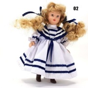 Lalka ceramiczna w stylu Vintage