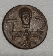 TAG DER ARBEIT 1934 Stara Odznaka Święto Pracy 1 Maja