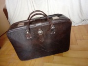 Walizka skórzana retro 