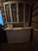 Kredens kuchenny zrobiony przez stolarza, lata 60, do renowacji