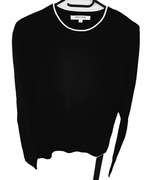 Sweter męski, czarny, bawełna, Review, rozmiar S