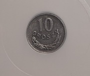 10 groszy 1965 PCG MS61