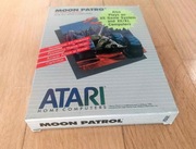 Cartridge Moon Patrol Atari 8bit, box, instrukcja, karta gwarancyjna, retro
