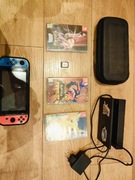 Nintendo Switch + Gry Pokemon + akcesoria 