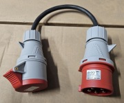 Adapter Silowy CAMPING Redukcja Przejsciuwka 32A na 16A 5P 400V