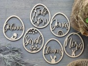 Pisanka dekorowana jajka wielkanocne imię 10 cm