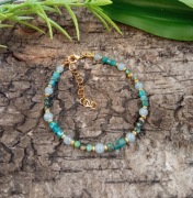 Lazurowa bransoletka z kamieni naturalnych 