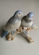 figurka porcelanowa papużki vintage