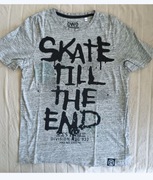 T-shirt szary SKATE bawełna C&A r. 158/164