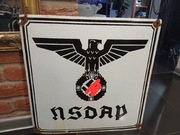 DUŻY Szyld Tablica NSDAP  Niemcy 2 wojna swiatowa wehrmacht