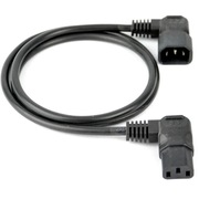 Kabel zasilający przedłużacz  IEC IN/OUT wtyk kątowy 3 x1mm 1,5 m